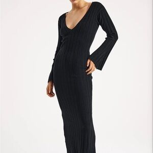 SYLK SWIM Anaya Black Dress